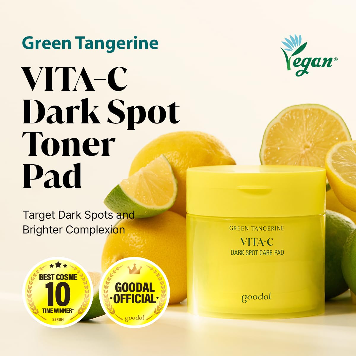 GOODAL Green Tangerine VITA-C Dark Spot Care Pad - 70 pads