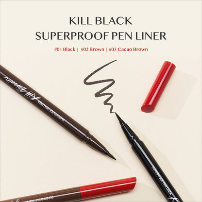 CLIO Superproof Pen Liner Kill Black