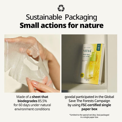 GOODAL Green Tangerine VITA-C Dark Spot Care Serum Sheet Mask